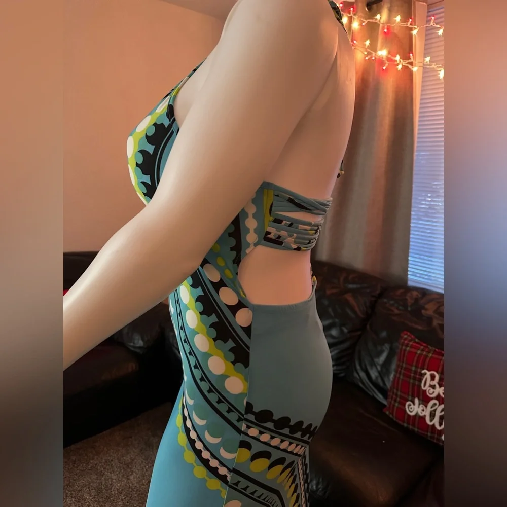 Venus boho halter maxi with side slits - Picture 7 of 7